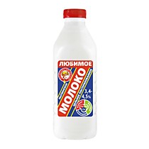 Молоко 3,4-4,5% цельное 0,9 л