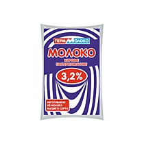 Молоко 3,2% Перммолоко 0,9 л