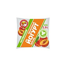 Йогурт 2,5% персик 0,5 кг